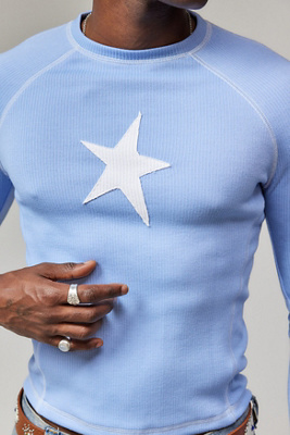 Jaded London UO Exclusive Baby Blue Starstruck T-Shirt