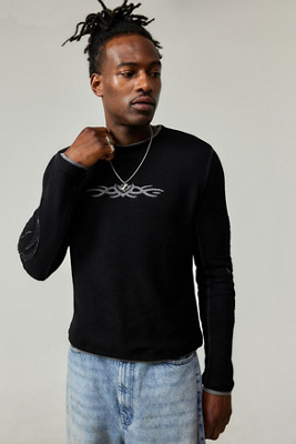 Jaded London Black Tattoo Applique Tee | Urban Outfitters UK
