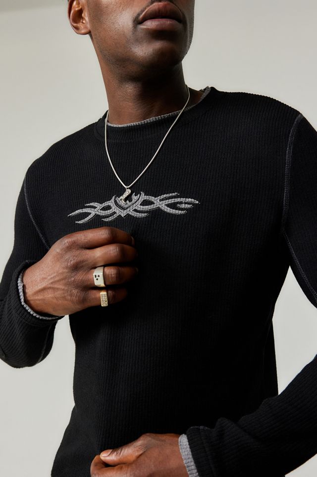 Jaded London Black Tattoo Applique Tee | Urban Outfitters UK