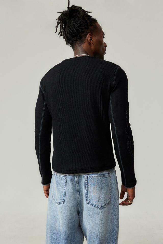 Jaded London Black Tattoo Applique Tee | Urban Outfitters UK