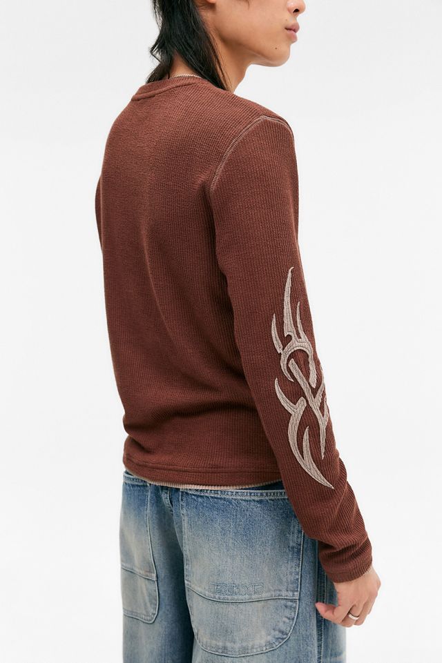 Jaded London Brown Appliqué T-Shirt | Urban Outfitters UK