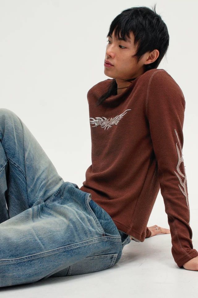 Jaded London Brown Appliqué T-Shirt | Urban Outfitters UK
