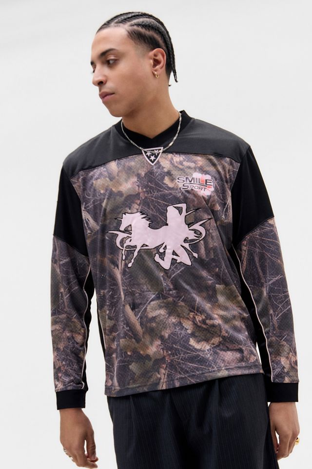 Jaded London Tree Camo Resident Hockey Camo Top | Urban