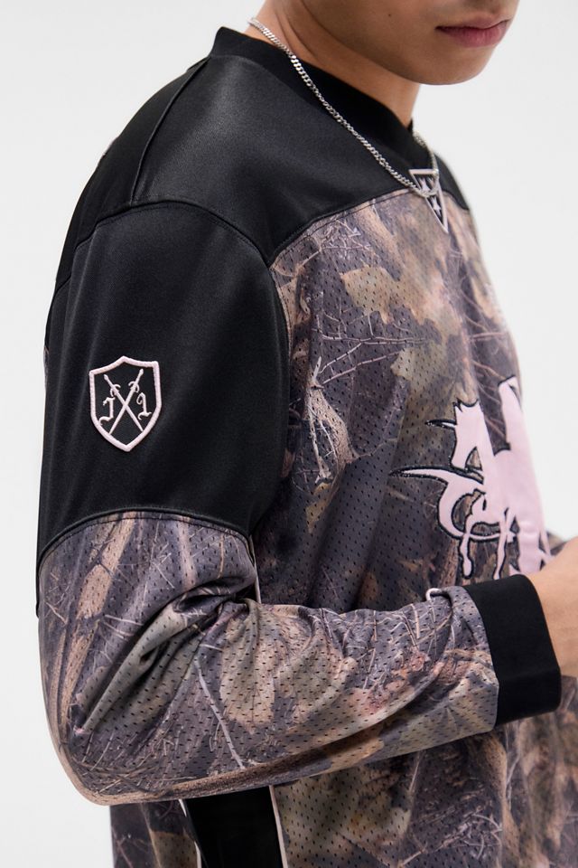 Jaded London Tree Camo Resident Hockey Camo Top | Urban