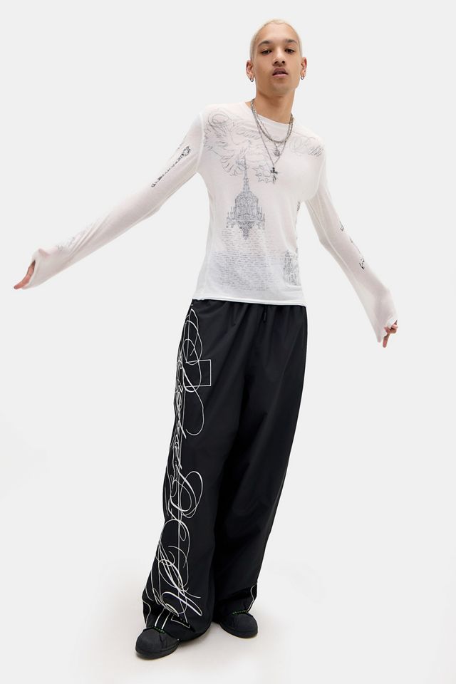 Jaded London White Tattoo Mist Long Sleeve Top #3