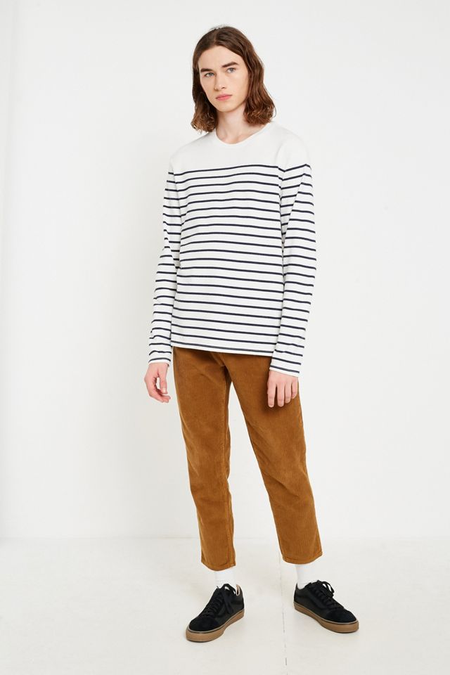 Levi’s Mission White and Navy Long-Sleeve T-Shirt #1