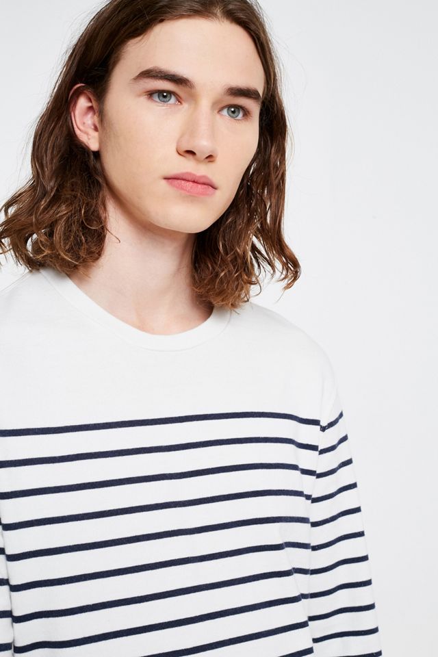 Levi’s Mission White and Navy Long-Sleeve T-Shirt #2
