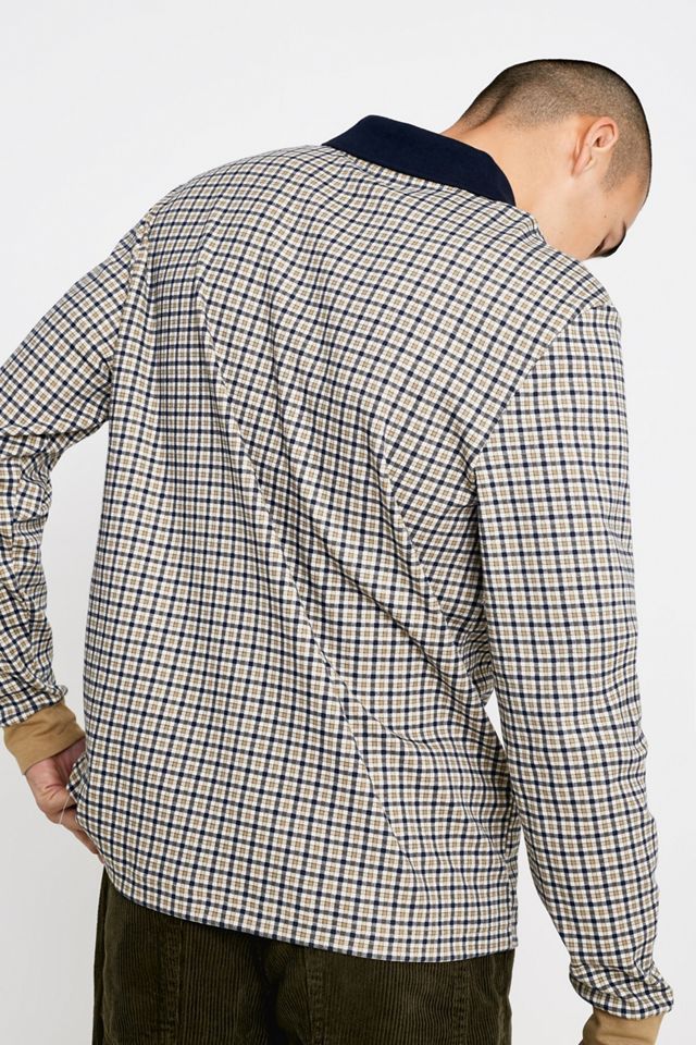 Lacoste LIVE Sand Checked Polo de manga larga #1