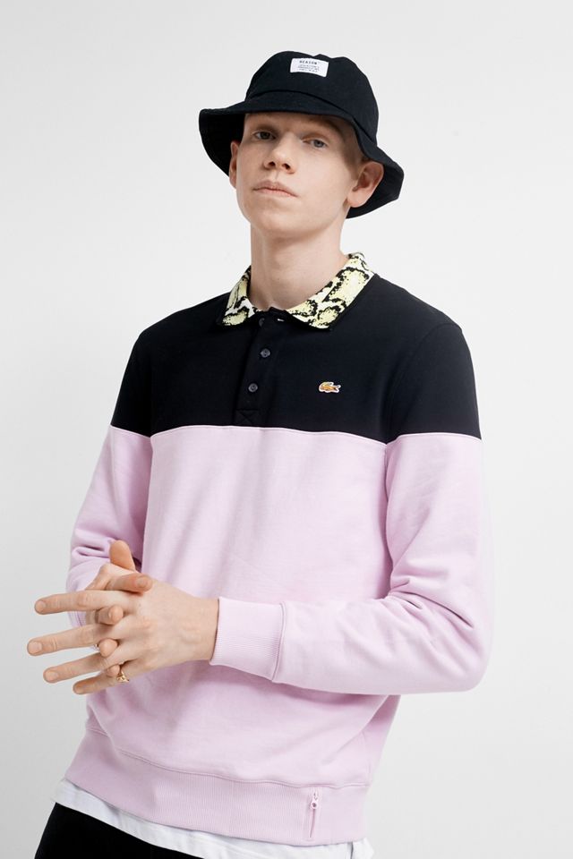 Lacoste X Opening Ceremony Polo manches longues léopard et rose