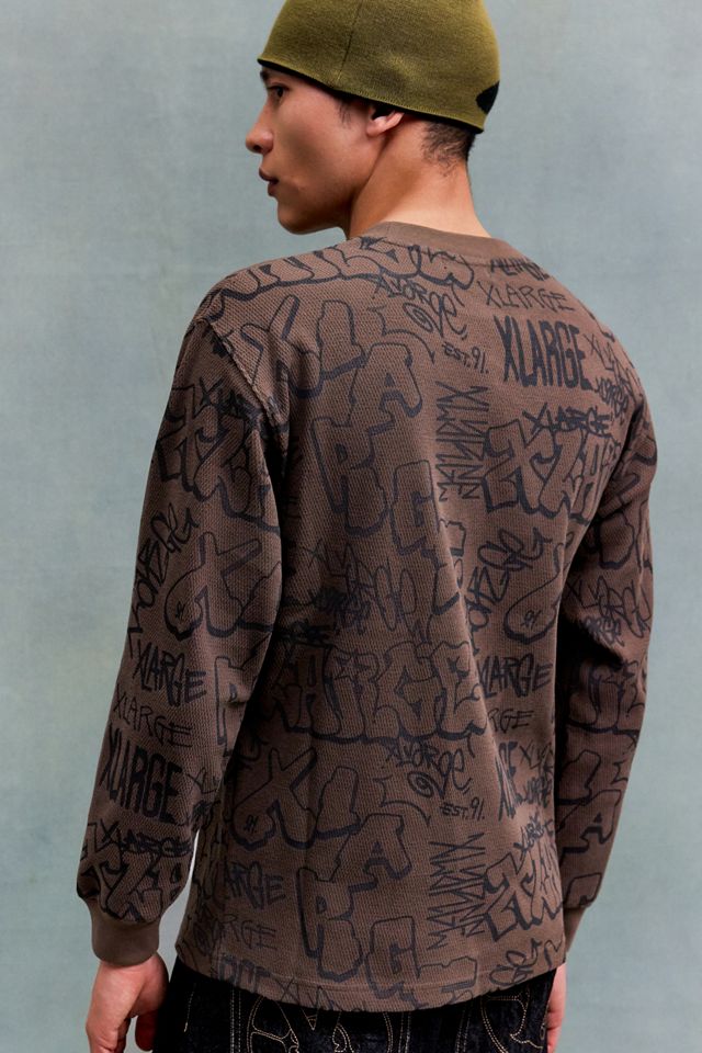 XLARGE Brown Logo Print Sweatshirt #3