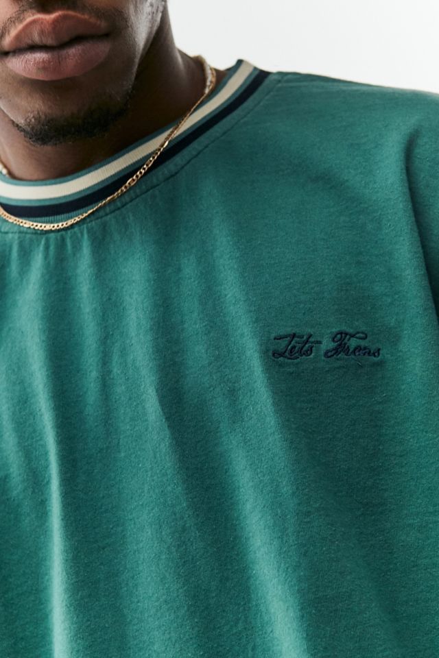 iets frans... Long Sleeve Green Tipped T-Shirt | Urban Outfitters UK