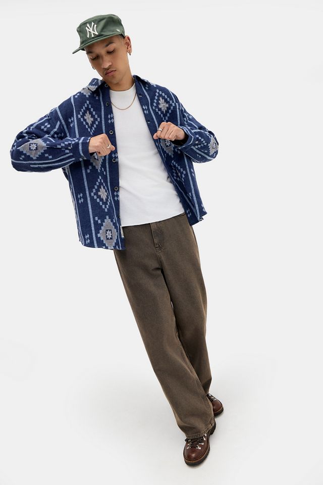 BDG Ecru Plain Long Sleeve Waffle T-Shirt #1