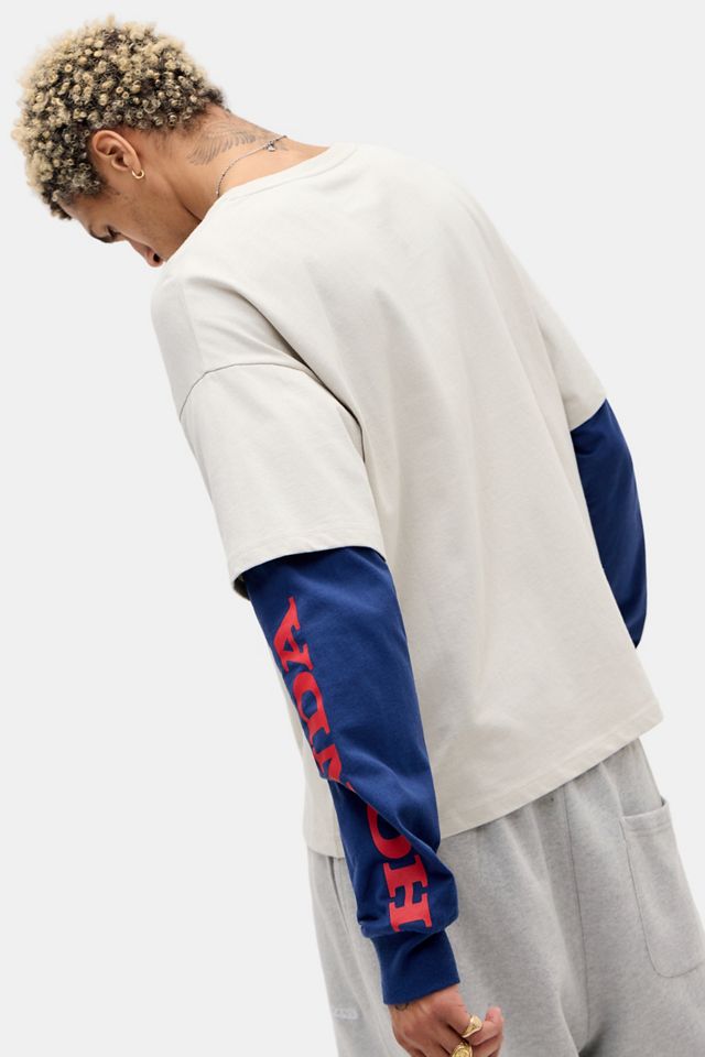 UO Ecru Honda Double Layer T-Shirt #3