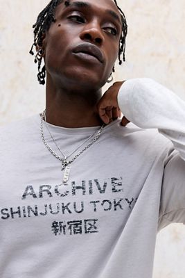 Archivis Grey Archive Tokyo Double Layer T-Shirt