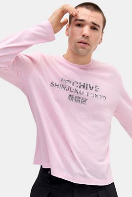 Camiseta Gráfica de Manga Larga Slub Tokyo de UO Archive