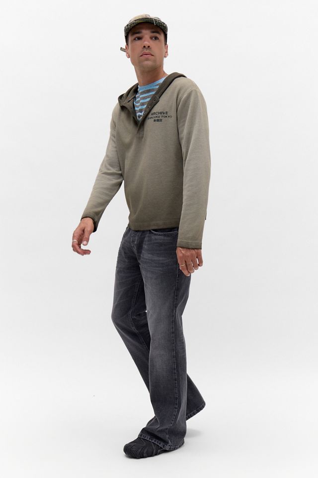 Archivis Archive Waffle Henley Hoodie #1