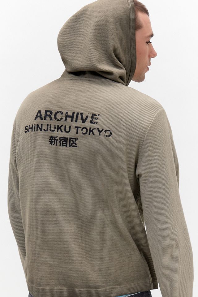 Archivis Archive Waffle Henley Hoodie #3
