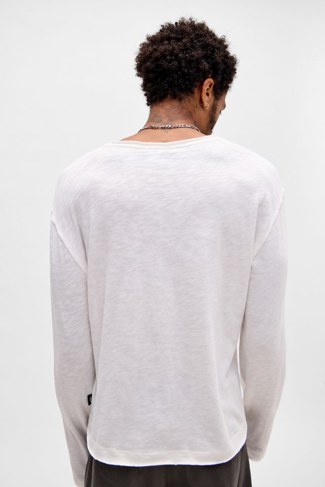 Archivis Washed Long Sleeve Plain Slub Tee #3