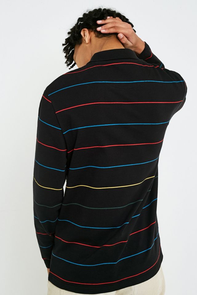 iets frans… Primary Stripe Long-Sleeve Polo Shirt #3