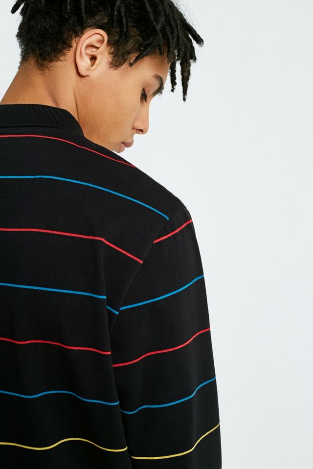 iets frans… Primary Stripe Long-Sleeve Polo Shirt #4