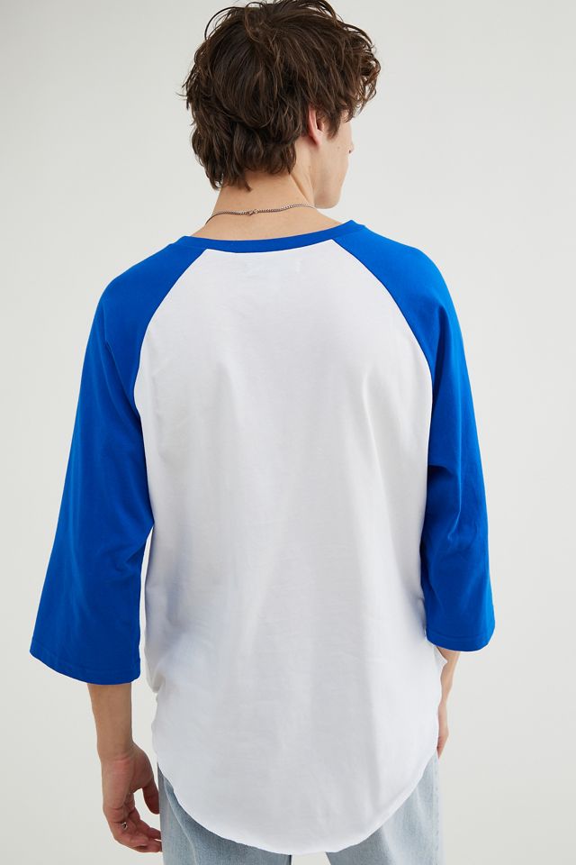 UO - T-shirt de baseball bleu #2