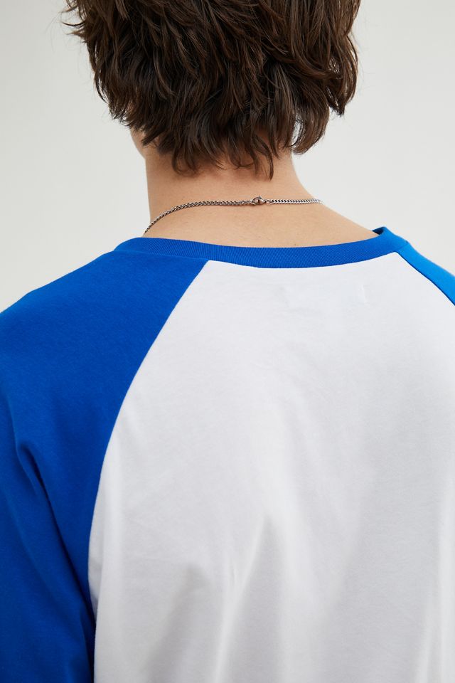 UO - T-shirt de baseball bleu #3