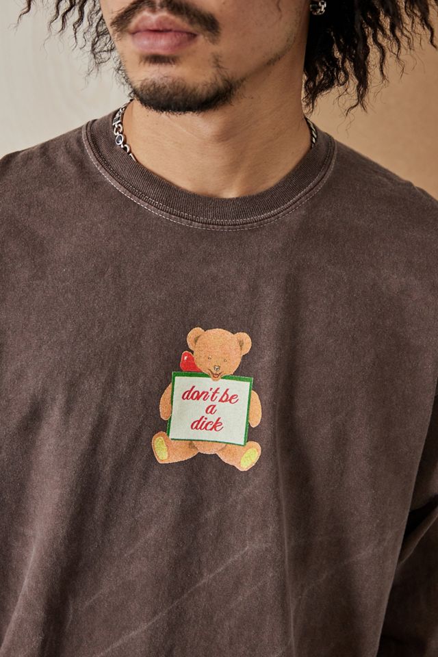 UO Brown Don't Be A D*ck Long Sleeve T-Shirt #1