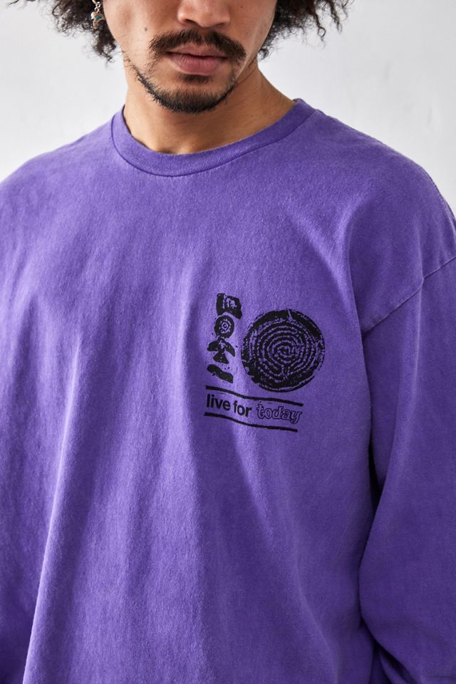 Camiseta de Manga Larga UO Purple Fossil #1