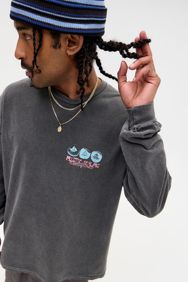 UO Gewaschenes Schwarzes Pebble Langarm-T-Shirt #1