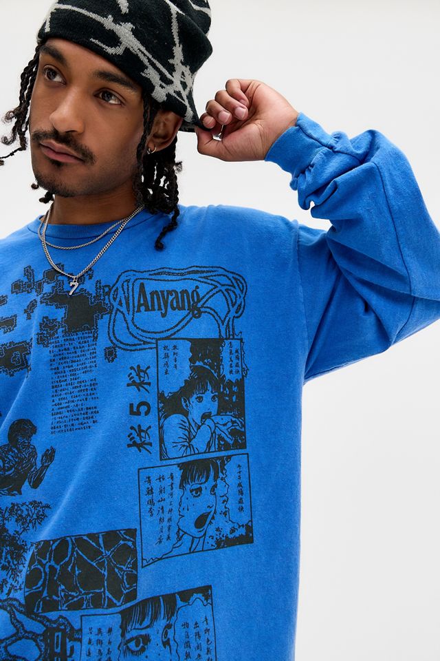 UO Kobaltblaues Anyang Langarm-T-Shirt #1
