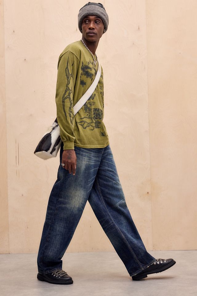 UO Green Grunge Ayang Long Sleeve T-Shirt #1