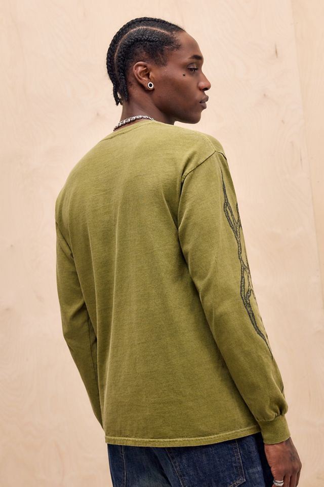 UO Green Grunge Ayang Long Sleeve T-Shirt #3