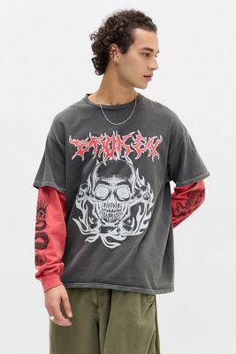 トップス Jaded London Black Tattoo Applique Tee Black Tattoo Applique Tee | Jaded London | Clothing