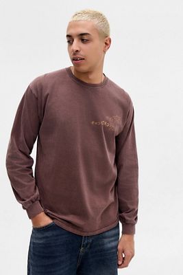 T-Shirt a Maniche Lunghe UO Brown Scribble