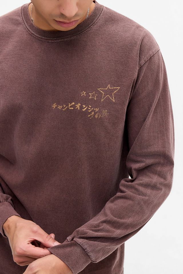 T-Shirt a Maniche Lunghe UO Brown Scribble #2