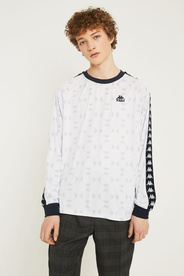 Kappa Logo Jacquard White Long-Sleeve T-Shirt #4