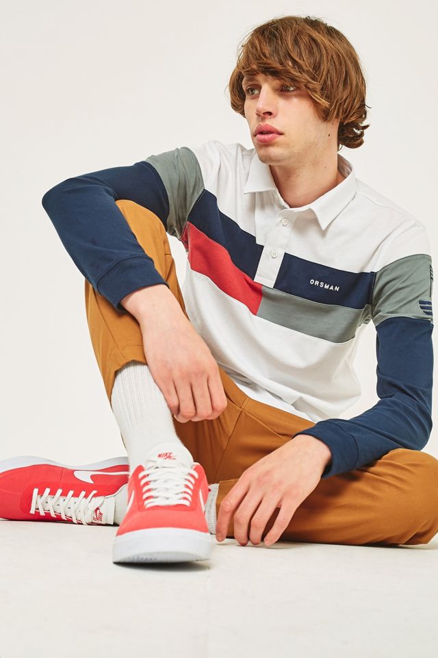 Orsman Bow White and Grey Rugby Top #1