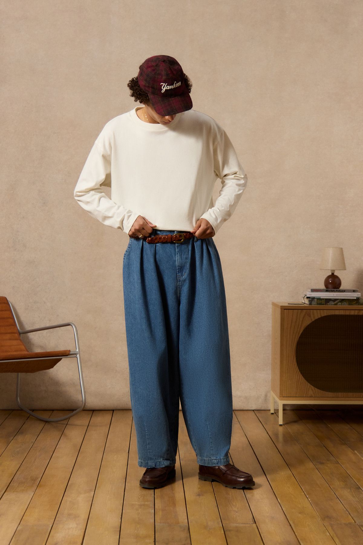 Loom Ecru Long-Sleeved T-Shirt