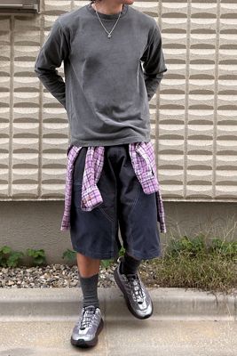 Loom Washed Black Long-Sleeve T-Shirt