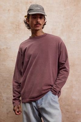 Loom Burgundy Long Sleeve T-Shirt