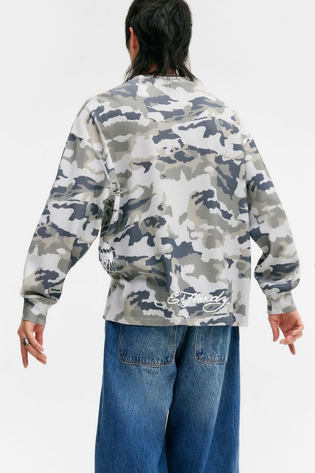 Ed Hardy T-shirt camouflage gaufré UO Exclusive #5