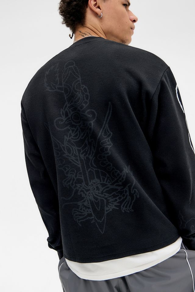 Ed Hardy UO Exklusives Schwarzes Schwert Drachen T-Shirt #3