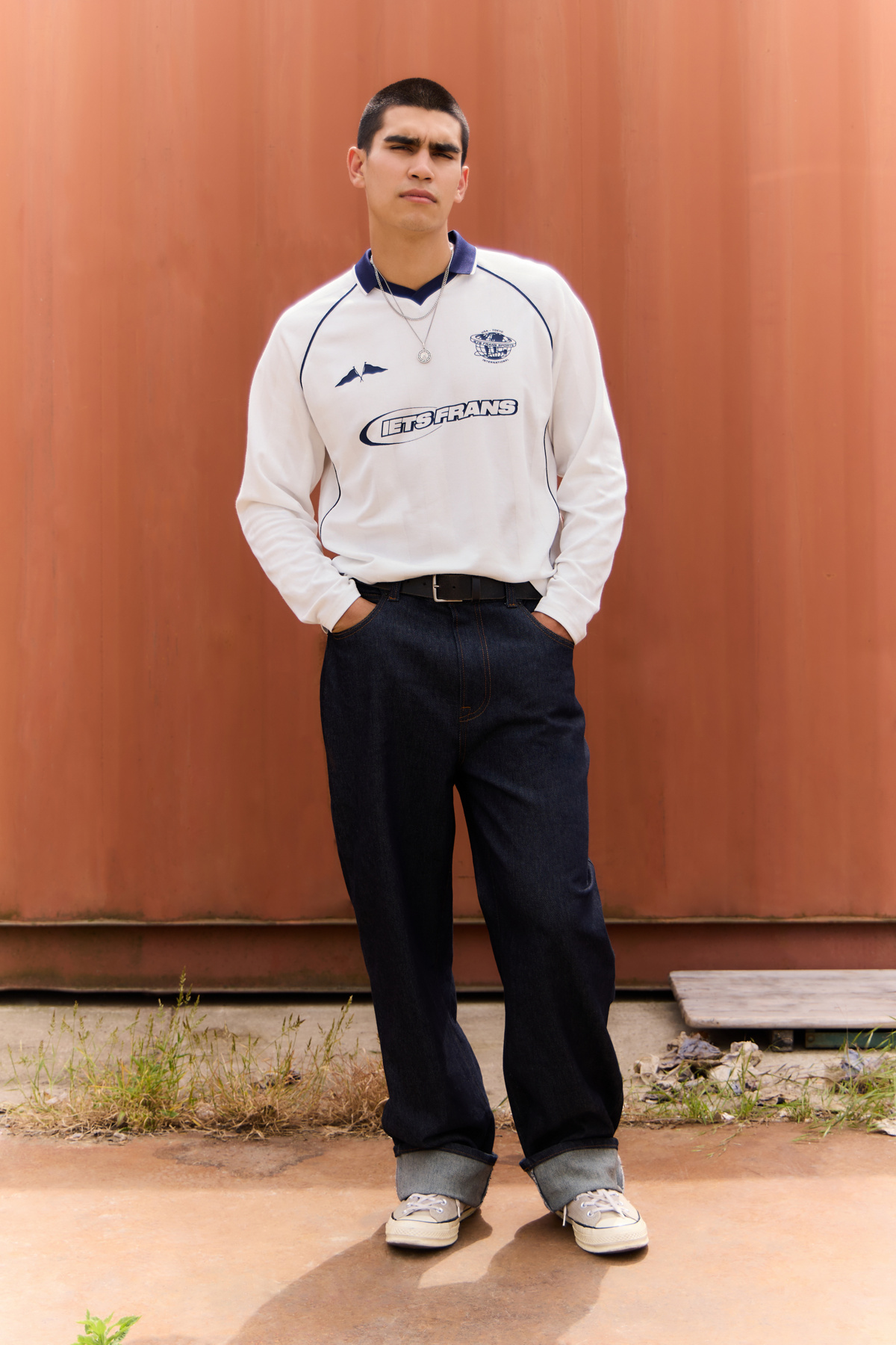 iets frans... White Long Sleeve Football T-Shirt