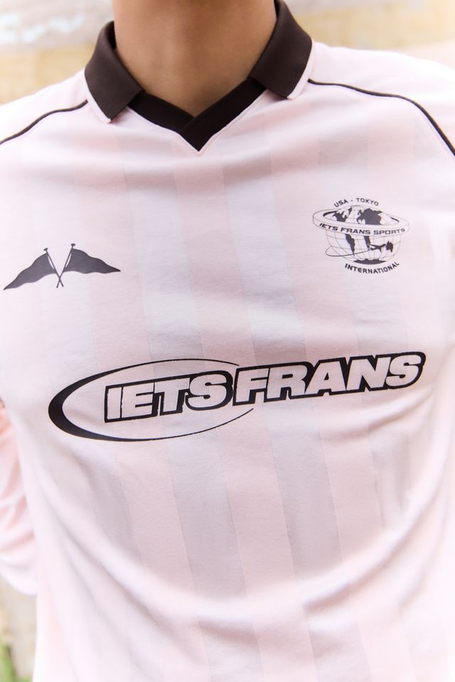 iets frans... Pink Long Sleeve Football T-Shirt