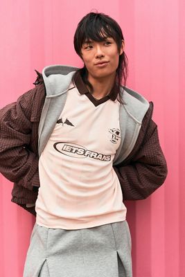 iets frans... Camiseta de Fútbol Rosa de Manga Larga