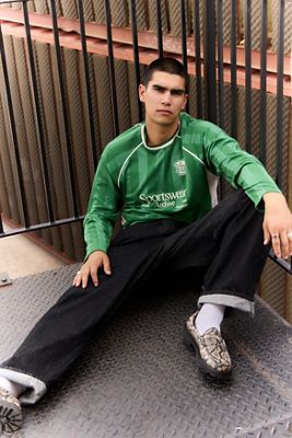 iets frans... T-shirt de football à manches longues vert