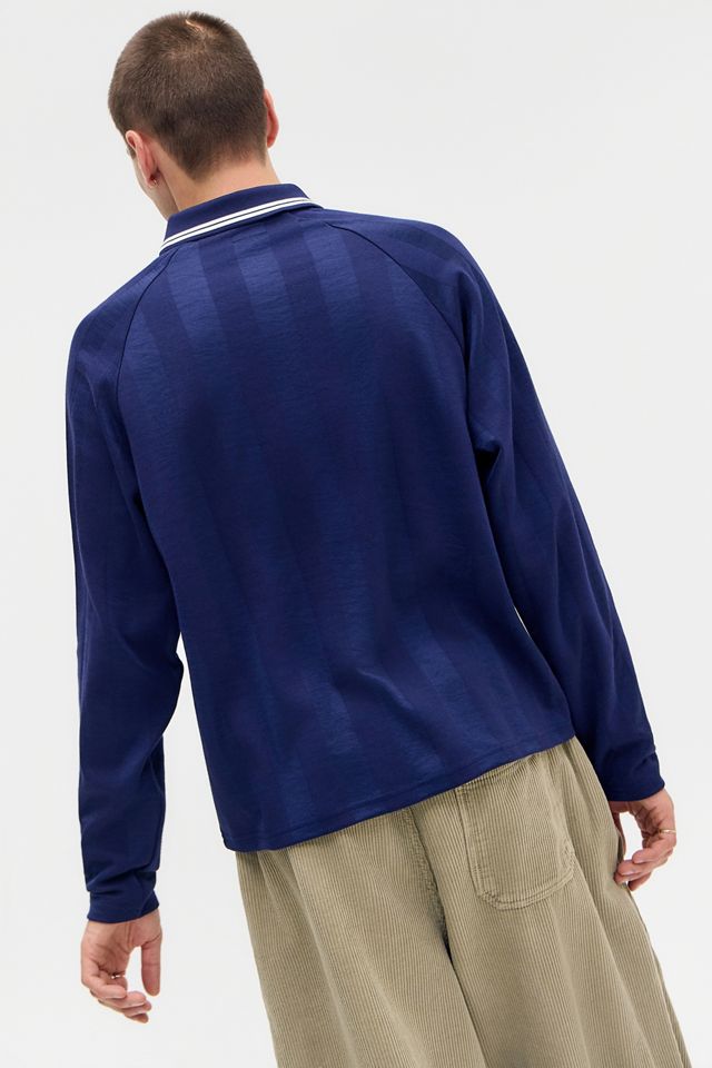 iets frans... Navy Long Sleeve Football T-Shirt #3
