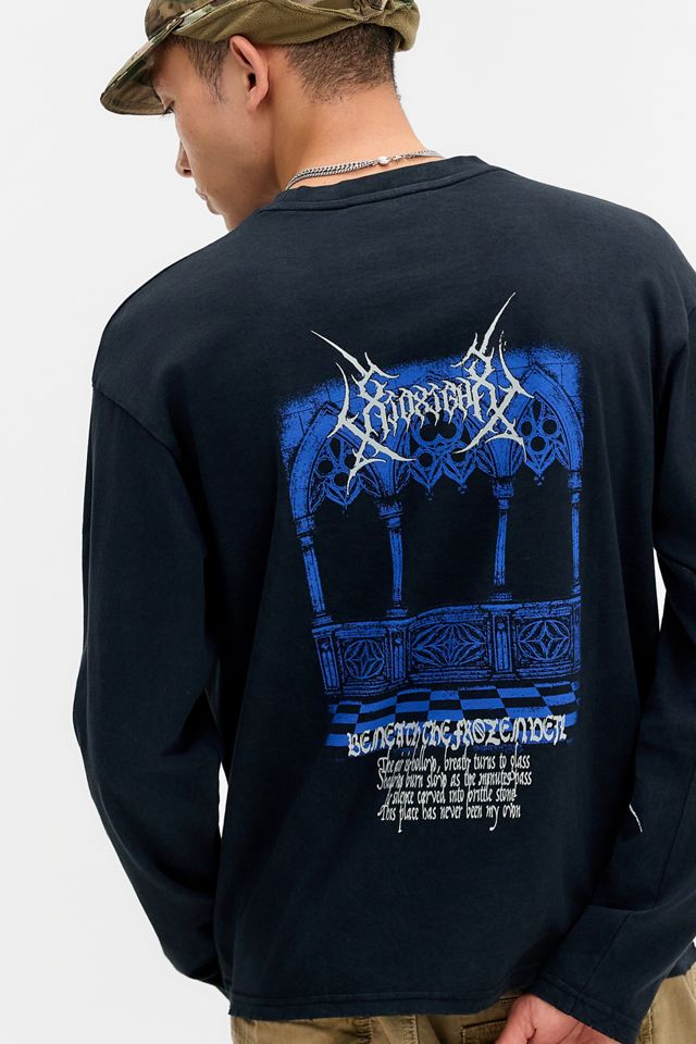 トップス 00s bpn long sleeve gothic archive Archivis Gothic Print Long Sleeve T-Shirt | Urban Outfitters UK