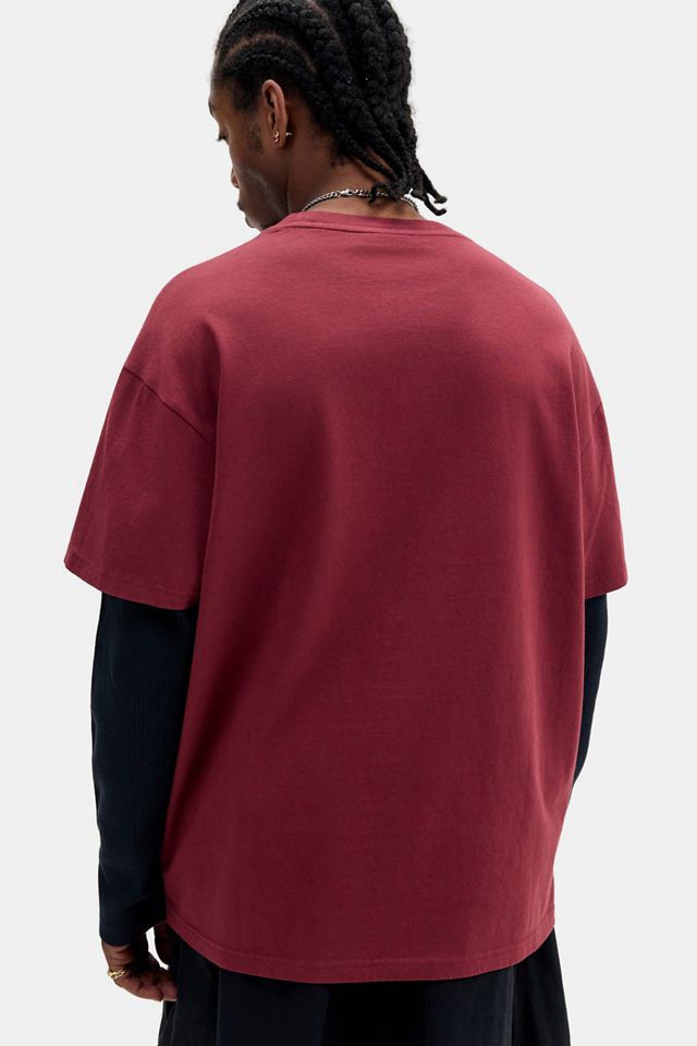 Camiseta de Doble Capa con Manga Waffle Roja iets frans... #3