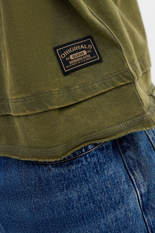 Guess Jeans Olive Double Layered T-Shirt #2